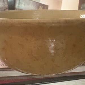 Vintage 7.25 Yellow-ware Sponge ware Bowl